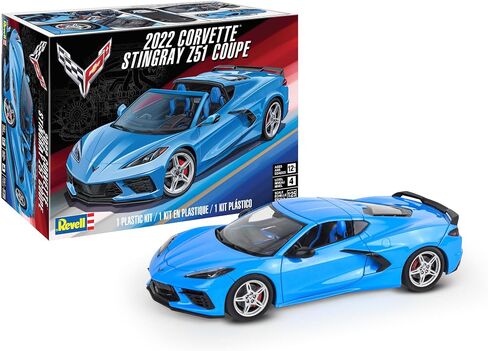 Revell 14556 2022 Chevrolet Corvette Stingray Z51 Coupe 1:25 Scale 142-Piece Skill Level 4 Model Building Kit in Saudi Arabia