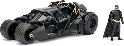 Jada Toys DC Comics 2008 The Dark Knight Batmobile With Batman figure; 1:24 Scale Metals Die-Cast Collectible Vehicle in Saudi Arabia