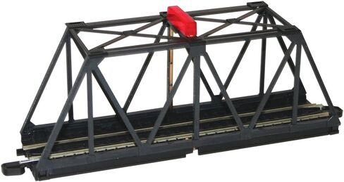 باخمان يدرب E-Z TRACK TRUSS BRIDGE مع ضوء وامض- مقياس HO، أسود متوسط in Saudi Arabia