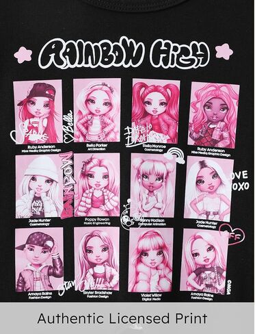 L.O.L. Surprise! Girls 2 Piece Outfits Tie Knot Long Sleeve Tee Top and Heart Pink Bell Bottom Flared Pants Set in Kuwait