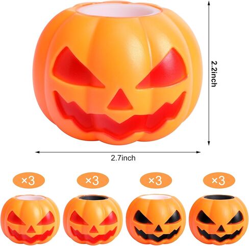 Tlswshsy 12 Pcs Halloween Skull Squishy Toy, Stretchy Skull Relieve Stress Fidget Toys, Squeeze Sensory Ghost Toys for Halloween Party Decoration Trick or Treat Office Toy in Saudi Arabia