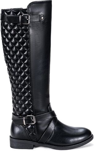 Jeossy Women's 950 Knee High Riding Tall Boots, Comfortable with Metal Buckle and Zipper Boots with Wide Calf and Wide Widths in Kuwait
