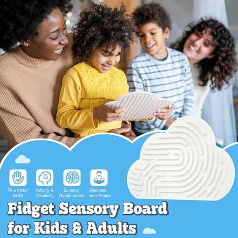 Christmas Stocking Stuffers for Kids Gifts: Fidget Toys Adults Toddlers Sensory Activity Board - ADHD Calming Autism Toy Birthday Xmas Gift for 3 4 5 6 7 8 Years Old Boys Girls Teenagers in Saudi Arabia