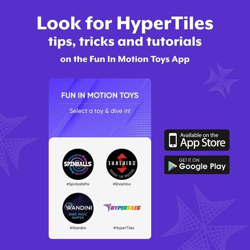 لعبة بناء HyperTiles Hyperbolic - مغامرة تعليمية ثلاثية الأبعاد STEM مقاس 3 بوصة × 3 بوصة: 48 بلاطة و80 موصلًا للمنطق والإبداع - أشكال لا حصر لها مرنة ومفصلة - من Fun In Motion Toys in Saudi Arabia