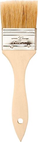 Jack Richeson 224298 Flat Bristle Wood Handle Paint Brush, 2" Size, Natural White (Pack of 2) in Saudi Arabia