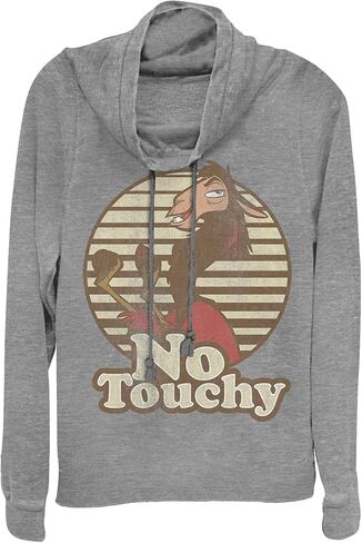 Fifth Sun Emporer's New Groove No Touchy Women's Long Sleeve Cowl Neck Pullover in Saudi Arabia