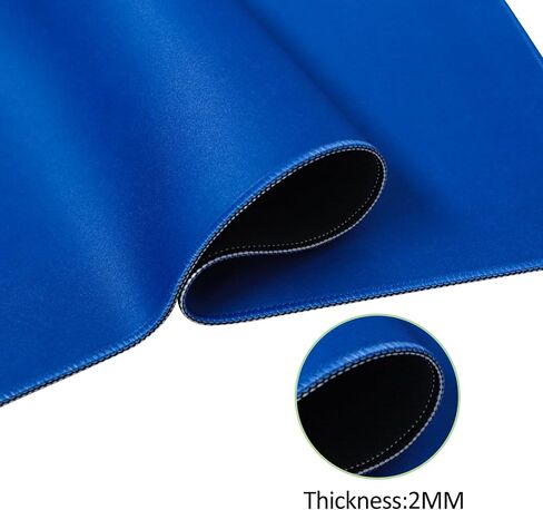 Large Mahjong Mat with Black Carrying Bag, Anti Slip and Noise Reduction Table Cover for Mahjong, Poker, Card Games, Dominoes, Board Games, Slip Resistant Mat (Blue,31.5 inches) in Saudi Arabia