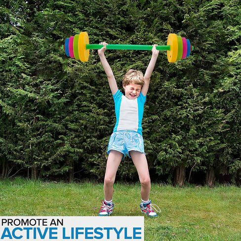 مجموعة أوزان التمارين للأطفال - معدات ألعاب تمرين قابلة للتعديل 3 في 1 للأطفال الذين يتظاهرون باللعب - صالة الألعاب الرياضية للأطفال المبتدئين، اللياقة البدنية، رفع الأثقال ورفع الأثقال (الدمبل، الحديد، كيتل بيل) in Saudi Arabia
