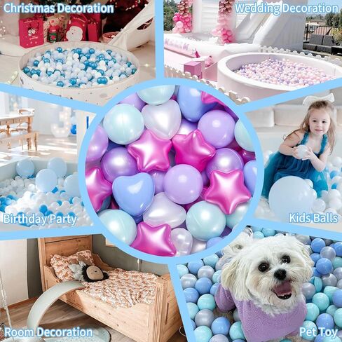 GOGOSO Star Ball Pit Balls for Ball Pit, Crush-Proof BPA Free Colorful Play Plastic Balls for Kids Toddler Christmas Party Decor Giant Friendship Bracelet Banner in Kuwait