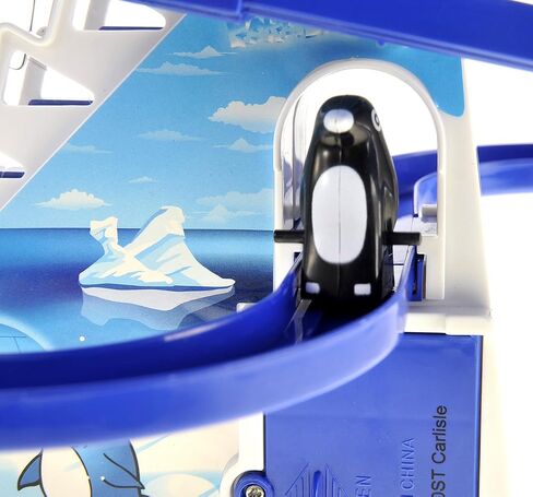 PowerTRC 13" Penguin Slide Play Set, Jolly Penguin Race Stair Climbing Sliding Track Toy Set for Kids Toddlers in Kuwait