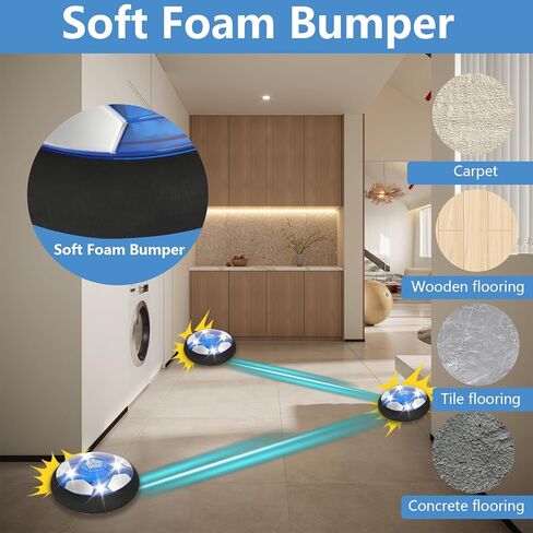 مجموعة هوكي هوكي للأطفال، كرة هوكي عائمة بالهواء قابلة لإعادة الشحن، ألعاب رياضية داخلية وخارجية للأطفال، هدايا عيد الميلاد in Kuwait