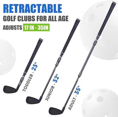 Golf Chipping Game Club Retractable, Plastic Golf Game Club Metal Shaft in Kuwait