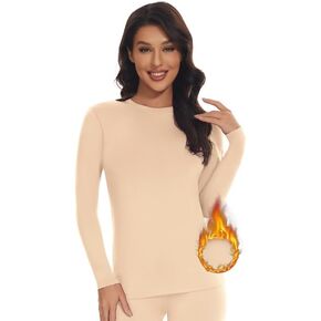 SIMIYA Long Sleeve Thermal Shirts for Women Crew Neck Soft Base Layer Women Cold Weather Thermal Underwear Tops