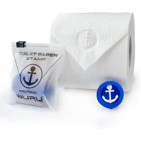 Toilet Paper Stamp Nautical (Anchor) - Add a Unique Personal Touch to Your Bathroom Decor! Enhance Your Home Decor. Ideal for Housekeeping, Hotels, Rentals, Home Staging Decor and More