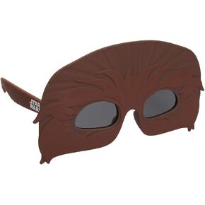ظلال حرب النجوم Chewbacca "Chewie"، نظارة شمسية للحفلات التنكرية UV400 Sun-Staches، مقاس واحد (SG3451)، بني