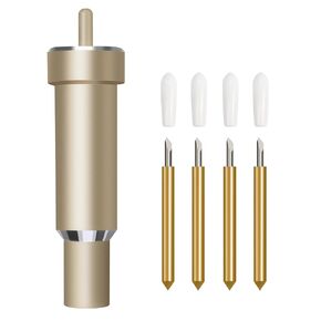 Premium Fine Point Blade and Housing, Chaokant Replacement Fine Point Blades for Cricut Maker 3/Maker/Explore 3/Air 2/Air/One, 1.0mm Fine Point Blades(4pcs), Suitable for Cutting Most Light Materials