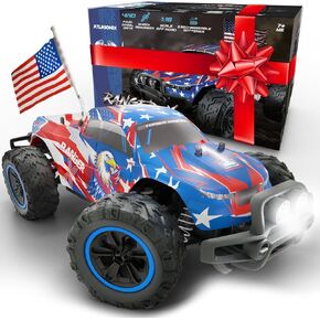 Fast RC Car 4x4 Truck - 36 mph 1:16 Brushless Motor Remote Control Car for Adults & Kids - Monster Off-Road, Durable, High-Speed Stunt with Extra Parts - Carro de Control Remoto