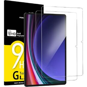 NEW'C 2 Pack Designed for Samsung Galaxy Tab S9 / S9 FE 11 Inch Screen Protector Tempered Glass, Bubble Free, Ultra Resistant