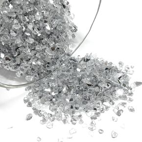 Crushed Mirror for Crafts Crushed Mirror Glitter, Broken Mirrors Chips Epoxy Resin Art Vase Filler, Aquarium Garden Decoration (2.5LB)