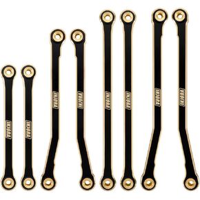 INJORA Black Coating Brass High Clearance Chassis Links for 1/18 RC Crawler Redcat Ascent-18 Upgrade