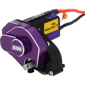 INJORA 050 50T Brushed Motor with Helical Gear Complete Transmission for SCX24 AX24 1/24 RC Crawler Upgrade