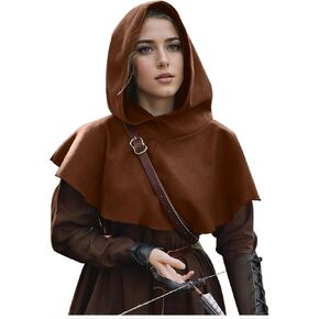 غطاء رأس جوكافور من العصور الوسطى، غطاء رأس عصر النهضة، غطاء رأس قصير للهالوين للنساء والرجال in Kuwait