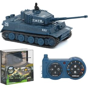 1:72 Mini RC Tank Car – 2.4GHz Remote Control Military Armored Vehicle with 360° Rotating Turret, Realistic Sound, Recoil, and Durable Tracks Perfect for Tank Battles & Simulation Games