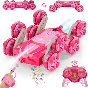 Carsky 8WD Remote Control Cars Toys for Ages 8-13 Rc Stunt Drift Cars Kids 360°Rotating Double Sided Gesture Sensing Toys for Boys 8 9 10 11 12 13 Years Old Birthday Gifts
