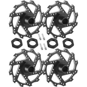 RC Brake Disc w/Hex Upgrades Part for Arrm a 1/7 Infraction 6S BLX,Felony 6S BLX,Limitless,1/8 Typhon 6S BLX,Alloy Aluminium Brake Disc & Hex Hops Up,Red