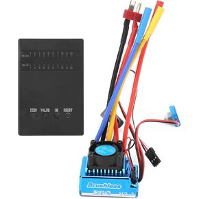 SUNGOOYUE 80A ESC&Programmer Card Kit, 80A Brushless Electric Speed Controller with Programmer Card for 1/10 1/12 Remote Control Car Crawler Boat