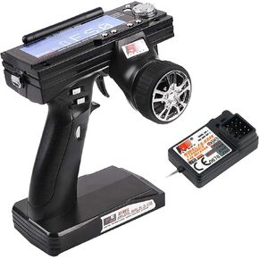 Flysky FS-GT3B Rc Transmitter & FS-GR3E Receiver, 2.4Ghz 3 Channel Rc Car Remote Controller and Receiver