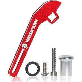 REDSPIDER RC Steering Wheel Trigger RC One-Handed Control Accessory Adapter for Flysky NB4 /Noble+ /NB4 Pro Controller Trigger One-Handed Control Adapter Upgrade Parts (Red)