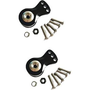 2-Pack - Aluminum Servo Saver Set for 25T Plastic Output Gear - Adjustable Hi-Torque Servo Arms (18mm) Red