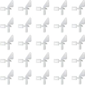 Nylon Control Horn, 30 Pieces of Four-Hole Control Horn Rudder Angle Control Horn Kit for Kt Model Aircraft Such As Rudder and Aileron.