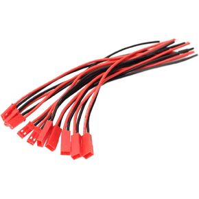 SIM&NAT 20 AWG Silicone Plug for JST, 2 Pin Battery Connector for JST RCY Plug Female Male Connectors Wire for RC Toys Battery, 5 Pairs