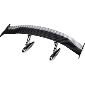 Mini Spoilers for Cars 11.8Inch Universal Auto Car Tail Wing Black Texture Cool Decoration Non-Punching Tiny Trunk Spoiler Automotive Exterior Accessories RC Car Modified Parts