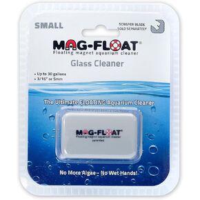 Medium Glass Floating Algae Scraper 125 | Magfloat Magnetic Fish Tank Cleaner | Magnet Scrubber Brush Cleaning Tool for Aquarium