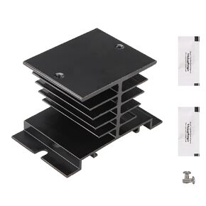 5Pcs Single Phase Solid State Relay SSR Aluminum Heat Sink Dissipation Radiator Heatsinks Suitable for 10A-40A Relay (5)