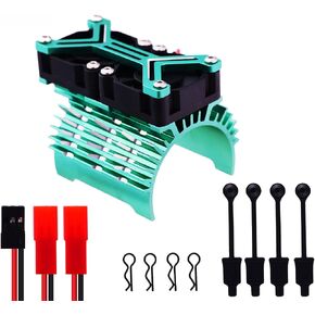 4274 4068 مروحة محرك ومشابك للجسم لسيارات Arrma 1/7 1/8 RC Felony Infration Limitless Kraton Outcast Notorious 6S Motor Heatsink 40mm 42mm مروحة تبريد ترقيات الأجزاء باللون الأحمر in Saudi Arabia