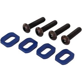 Traxxas BCS Aluminum Blue-Anodized Washers Motor Mount (4 Pack), 4 x 18mm, Blue