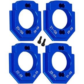 RC Aluminium Motor Mount Set Upgrades Part for 1/18 Granite Grom Mega 380 Brushed 4x4 Monster Truck RTR,Motor Heatsink Mount.Navy Blue(Replace:ARA320744)