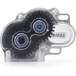INJORA LCG Complete Transmission Gearbox with Clear Cover for 1/10 RC Crawler SCX10 SCX10 II Upgrade