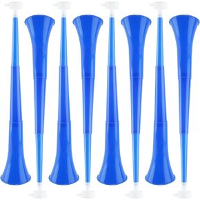 8 عبوات من 8 قطع قابلة للطي بطول 60.96 سم من بوق الفوفوزيلا البلاستيكي لأصوات النفخ للأبواق للمناسبات الرياضية المدرسية ومستلزمات الحفلات الرياضية (أحمر) in Kuwait