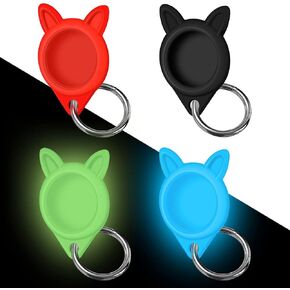 4 عبوات من السيليكون لغطاء علامة Apple Airtag ، غطاء واقي لجهاز Apple Airtag Skin مع حلقة مفاتيح وآمنة لجهاز Apple Airtag Tracking Locator Anti-Lost Tracker Finder Protector (4 Pack 2) in Kuwait