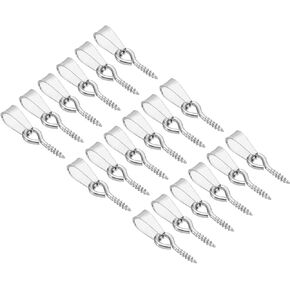 PATIKIL 17x4mm Screw Eye Pins Peg Bail, 60Pcs Small Stainless Steel Cup Pear Eyelet Screw Eye Pins for Jewelry Making Earring DIY Beads Craft, Silver in Saudi Arabia
