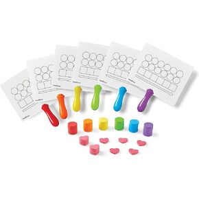 hand2mind Elkonin Box Magnetic Answer Board, Word Mapping Paddles, Elkonin Boxes Dry Erase Blending Board, Phonemic Awareness, Phonics Manipulatives, Science of Reading Classroom Materials (Set of 6)