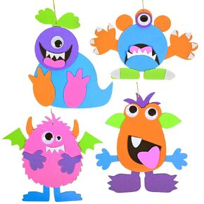 READY 2 LEARN Create Your Own Monsters | Set of 4 | DIY Craft for Kids | Magnetic | No Glue Required | Kid-Friendly Instructions
