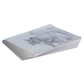 Sax Plain White Newsprint Newspaper - 18 x 24 inches - Pack of 500 Sheets - White