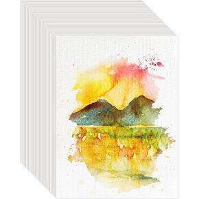 100PCS 5x7 Watercolor Paper Bulk, 140lb/300g Cold Press Thick Water Color Paper Pad for Kid Child Adult, White Art Paper for Drawing Painting Markers Gouache, Textured Cotton Paper Sheets