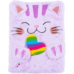 VOTUM Fuzzy Sketch Book: Personalized Artist Sketchbook: Sketching, Drawing and Creative Doodling. Notebook and Sketchbook to Draw and Journal (Pink Bear)
